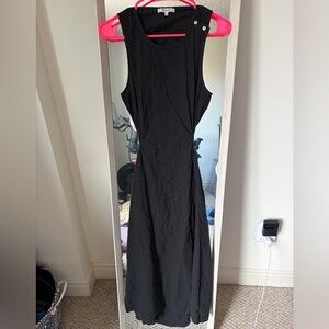 Madewell Black Sleeveless Maxi Dress